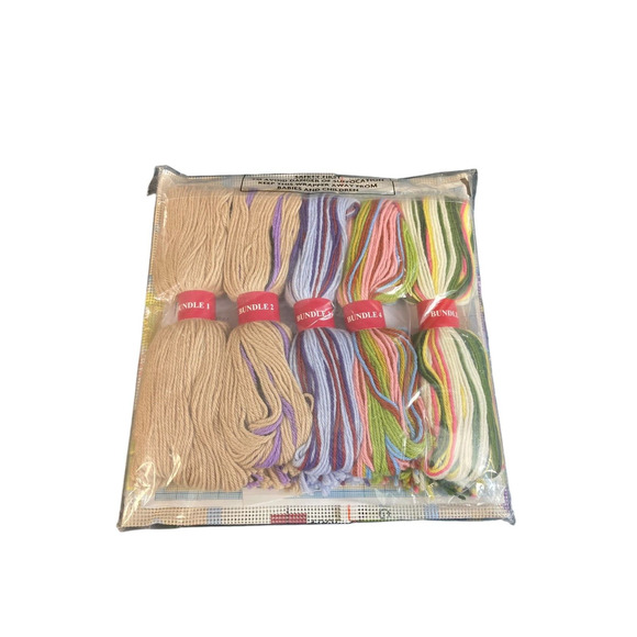 Ehrman NEW Pansy Bowl Bisquit Floral Needlepoint Tapestry Kit Fassett 2006 - Picture 3 of 3